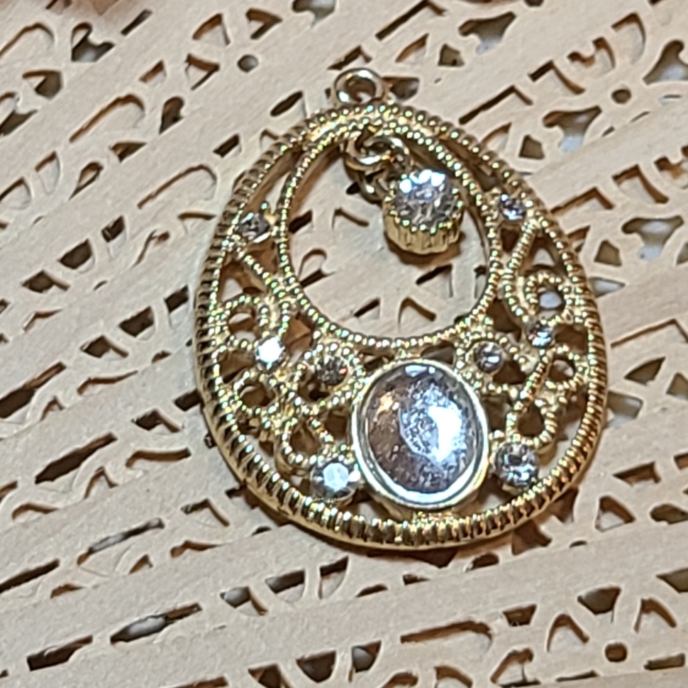 Unique Vintage Gold and Silver Earrings